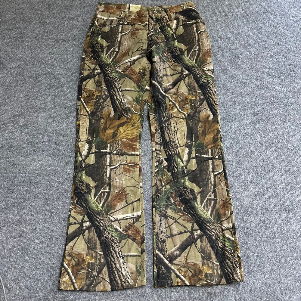 Wrangler Jeans Womens Size 8 Realtree Camo Easy Fit Straight Leg Hunting New